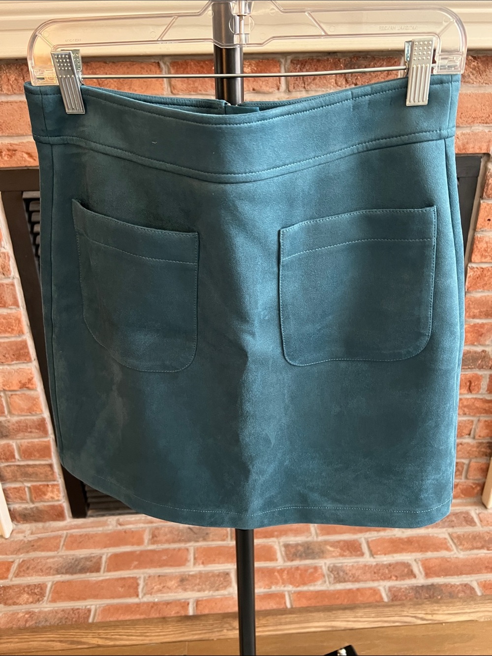 LOFT Teal Pocket Mini Skirt